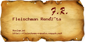 Fleischman Renáta névjegykártya